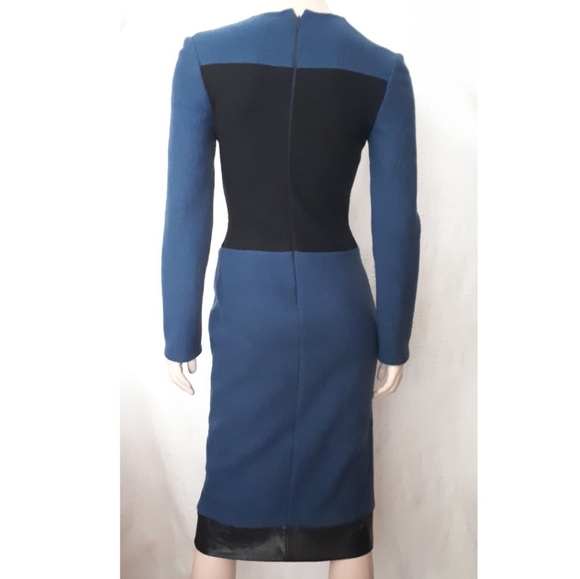 Douglas Hannant | Wool and Leather Dress - Picture 5 of 14